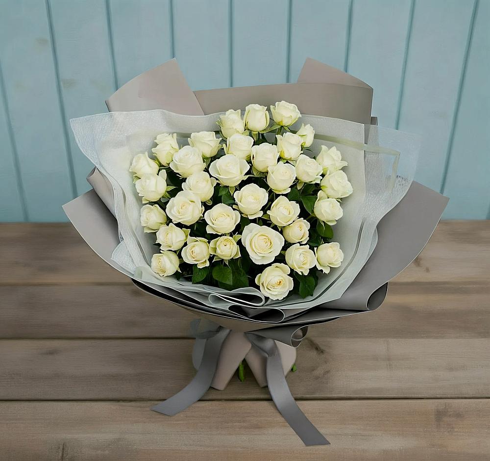Букет Белоснежная нежность в Ирше