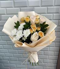Букет цветов из:  Розы и Хризантемы в Ирше