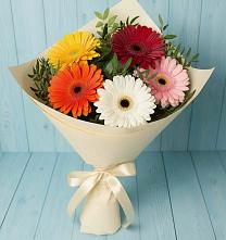 Букет цветов из:  Герберы #REPLACE_PRED# Ирше
