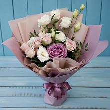 Букет цветов из:  Розы и Лизиантусы в Ирше