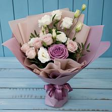Букет цветов из:  Розы и Лизиантусы в Ирше
