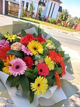 Букет цветов из:  Герберы #REPLACE_PRED# Ирше