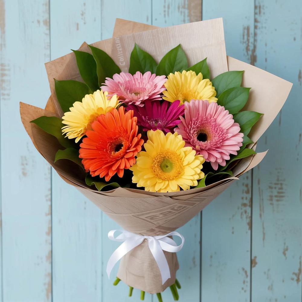 Букет цветов из: Герберы в Ирше