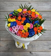 Букет цветов из:  Розы и Хризантемы в Ирше
