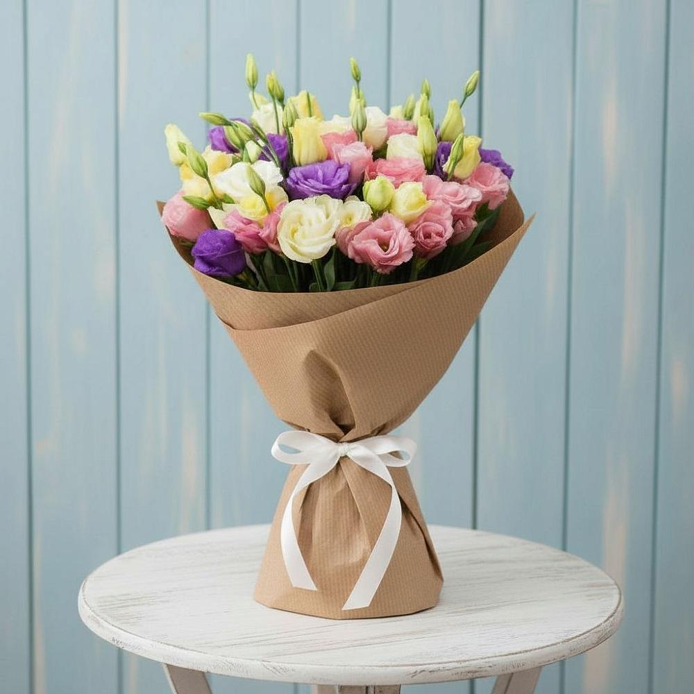 Букет цветов из: Лизиантусы в Ирше