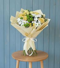 Букет цветов из:  Хризантемы и Розы #REPLACE_PRED# Ирше