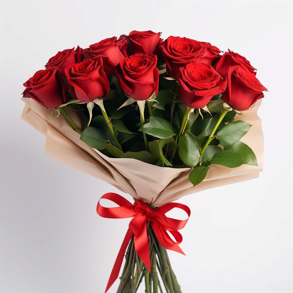 Букет 11 Красных роз Эдлесс Лав в Ирше