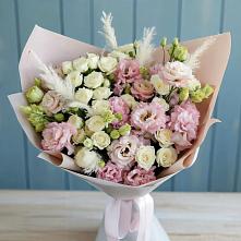 Букет цветов из:  Альстромерии и Розы в Ирше