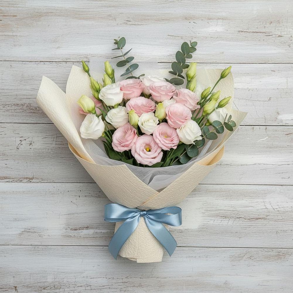 Букет цветов из: Лизиантусы в Ирше